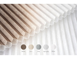 Jaluzele plisate Fagure transparent