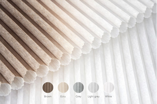 Jaluzele plisate Fagure transparent