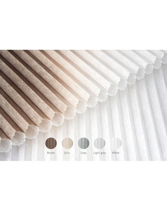 Jaluzele plisate Fagure transparent