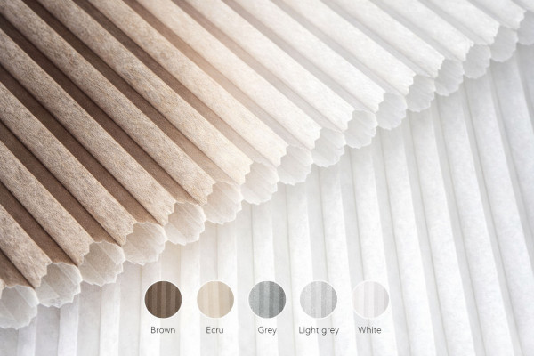 Jaluzele plisate Fagure transparent