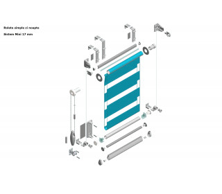Rolete Mini 17 mm